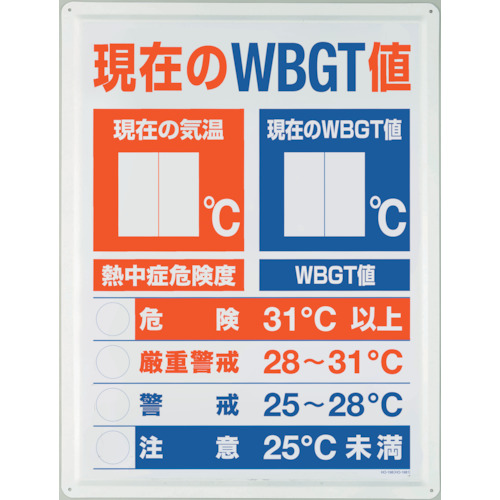 WBGT値表示板 1枚画像