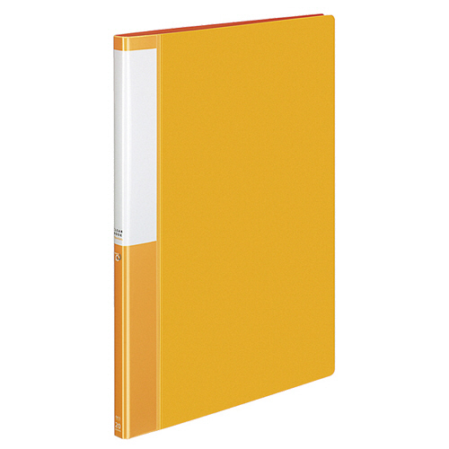 ｸﾘﾔｰﾌﾞｯｸ(POSITY) 固定式 A4ﾀﾃ 20ﾎﾟｹｯﾄ 背幅15mm ｵﾚﾝｼﾞ 1ｾｯﾄ(10冊)画像