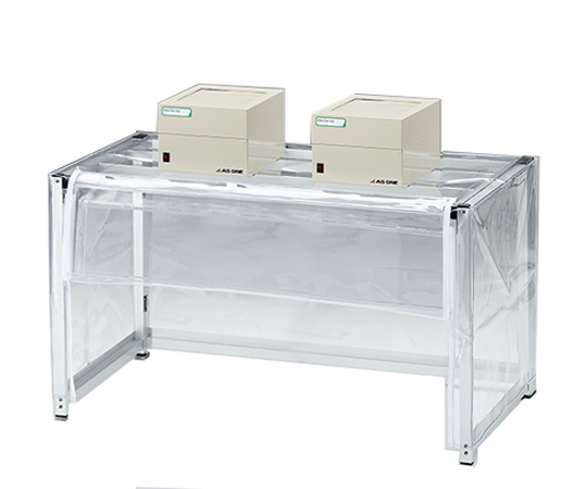 折りたたみ簡易ドラフト　ファンユニット2台付き　1000×500×550(700)mm画像