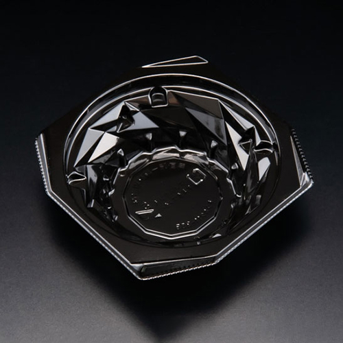 リスパック 透明カップ バイオ キラカク 11-35B 黒 本体画像