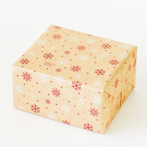 クラシカルクリスマス 包装紙-1(50枚) ヘッズ 鮮やかなクリスマス柄が全面に施された包装紙の束