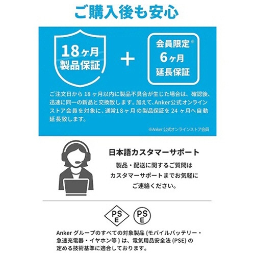 ANKER　322　USB-C&USB-A　ケーブル(USB2.0対応)　1.8m　ホワイト　1本 白のケーブルがクリアな背景に横たわっている様子