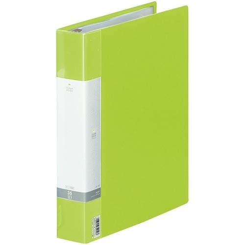 クリヤーブック交換式　黄緑　Ａ４縦背幅５０ｍｍ画像