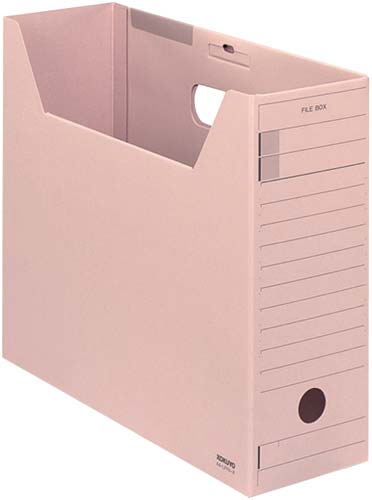 ファイルボックス　Ｆタイプフタ付　Ａ４横　桃１０個画像