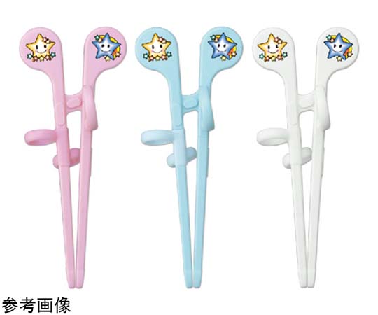 エジソンのお箸Baby（右手用）ホワイト 12個入 白いお箸が整然と並んだ状態