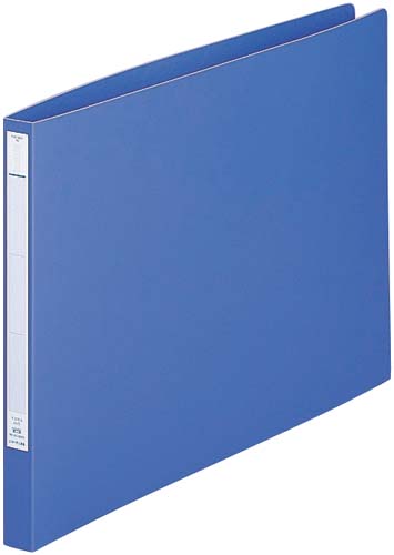 パンチレスファイル厚とじ　藍Ａ３横背幅２５ｍｍ画像