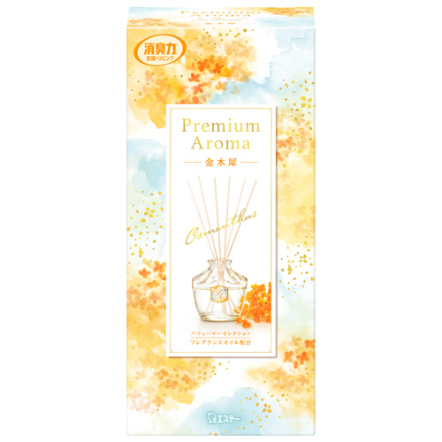 お部屋の消臭力 Premium Aroma Stick 金木犀の香り 本体 65mL 1個画像