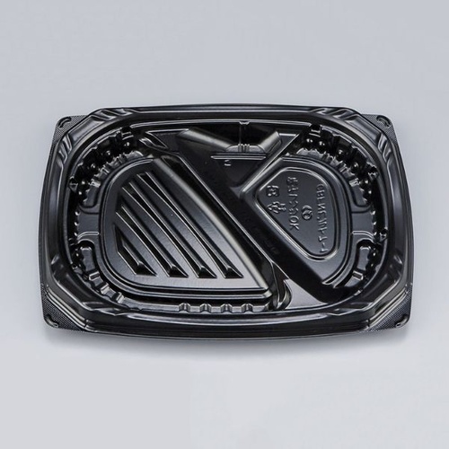 シーピー化成 弁当容器 CBFNビルト7-1 黒 本体画像