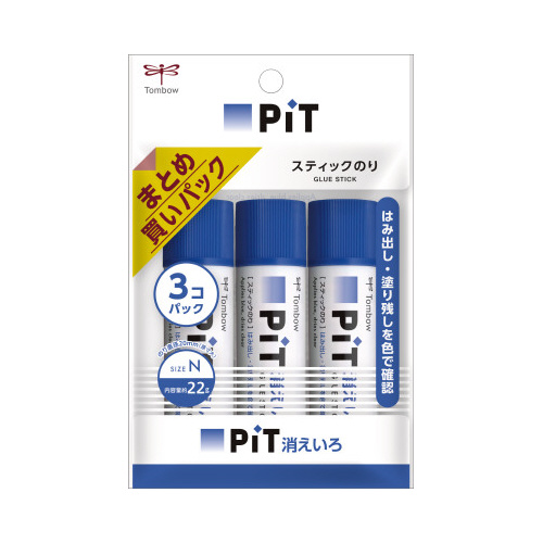 スティックのり消えいろピットＮ　１Ｐ（３本入）Ｘ５画像