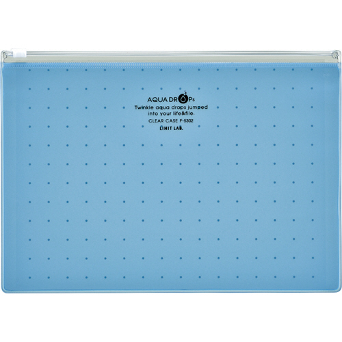AQUA DROPs ｸﾘﾔｰｹｰｽ A5ﾖｺ 青 1枚