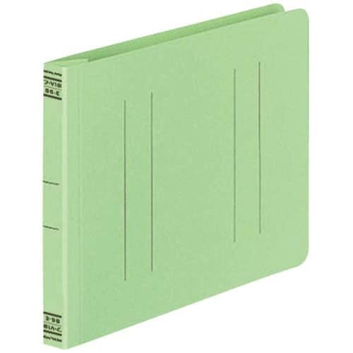 フラットファイルＶ樹脂とじ具　Ｂ６横　緑　１０冊画像