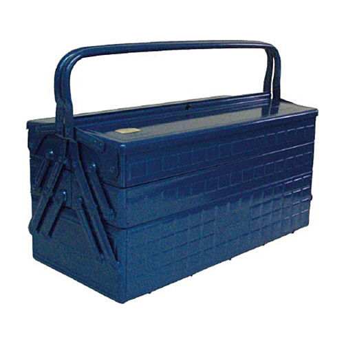 3段式ﾂｰﾙﾎﾞｯｸｽ(ﾄﾚｰ付) ﾌﾞﾙｰ 472×220×343mm 1個画像