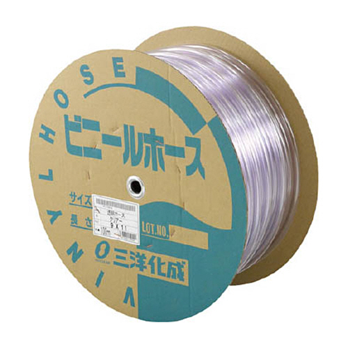 透明ﾎｰｽ9×11mm 100mﾄﾞﾗﾑ巻 1巻画像