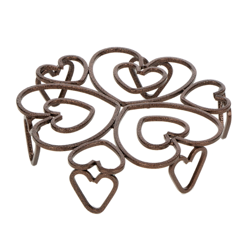 花台 のせるんです ハート 24cm ブロンズ画像