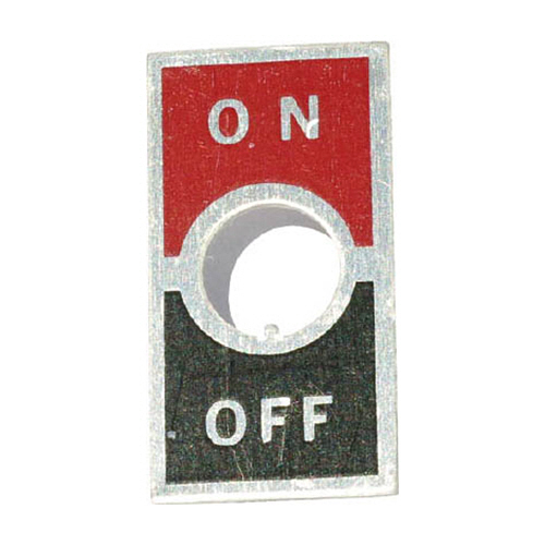 ﾄｸﾞﾙｽｲｯﾁ用ON-OFF文字板 M6 1個画像