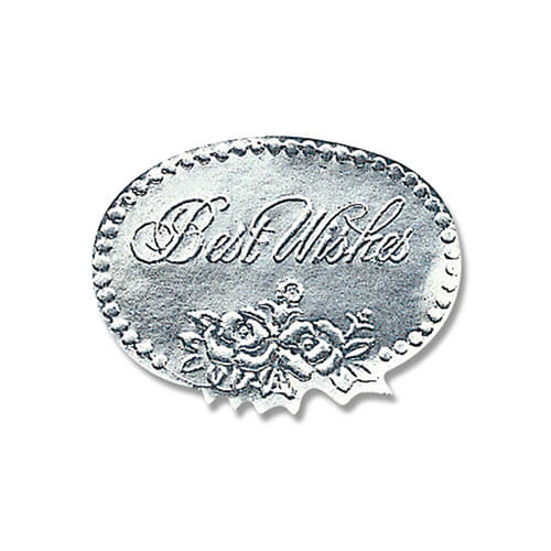 ギフトシール Ｍ ベストウィッシュ銀 １０４片画像