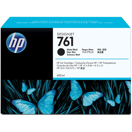 HP761 ｲﾝｸｶｰﾄﾘｯｼﾞ ﾏｯﾄﾌﾞﾗｯｸ 400mL 顔料系 CM991A 1個画像