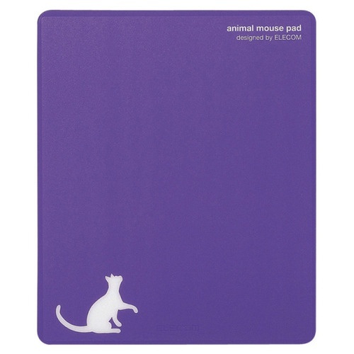 レーザー&光学式マウス対応マウスパッド　animal　mousepad　ネコ　1枚 鮮やかな猫のイラストが描かれたマウスパッドの表面