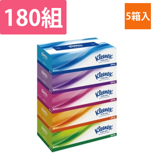 クリネックスティシュー　180組(5箱入)画像