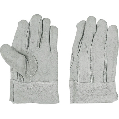 おたふく 牛床革背縫い内綿手袋 M 1双画像