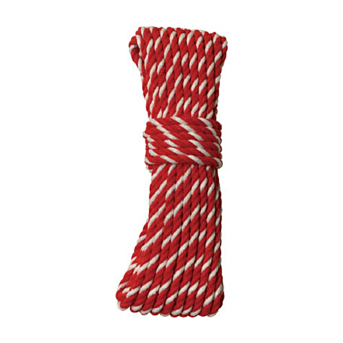 ﾛｰﾌﾟ ｱｸﾘﾙﾛｰﾌﾟ 6φ×10m 紅白 1巻画像