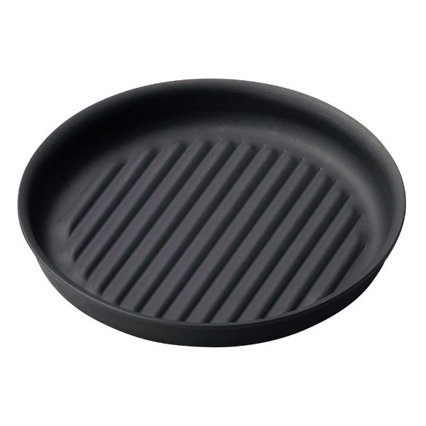 ステーキ関連用品 M20-722 鉄製丸皿(大)波 マイン