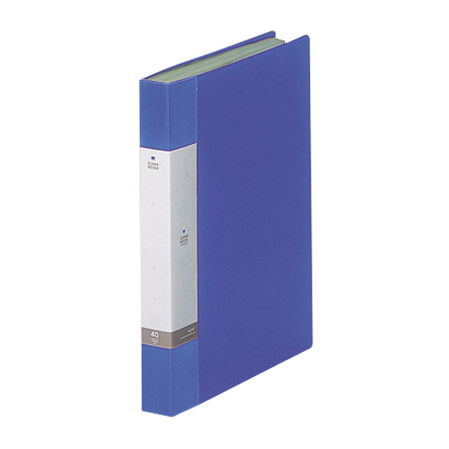 ﾘｸｴｽﾄ ｸﾘﾔｰﾌﾞｯｸ A4ﾀﾃ 40ﾎﾟｹｯﾄ 背幅32mm 青 1冊画像