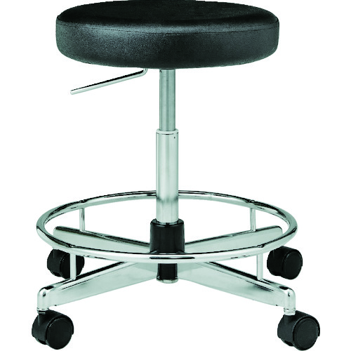 ＴＲＵＳＣＯ　導電作業チェア　背もたれなし　黒画像