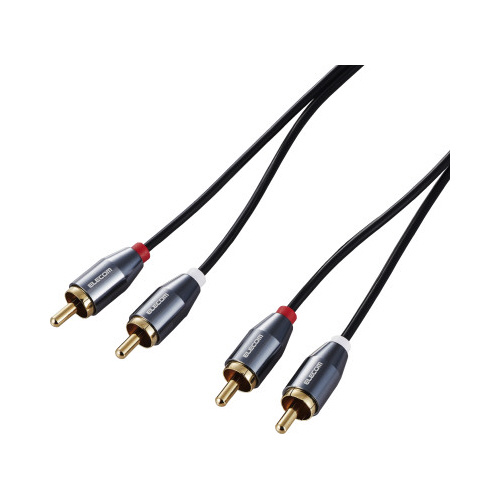 オーディオケーブルＲＣＡオス×２１ｍ黒