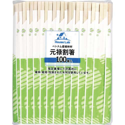 ＨｏｕｓｅＬａｂ元禄割箸袋入り画像