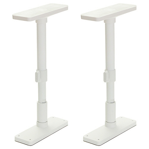 家具転倒防止突っ張り棒 35-50cm ﾏｯﾄﾎﾜｲﾄ 1ﾊﾟｯｸ(2本)画像