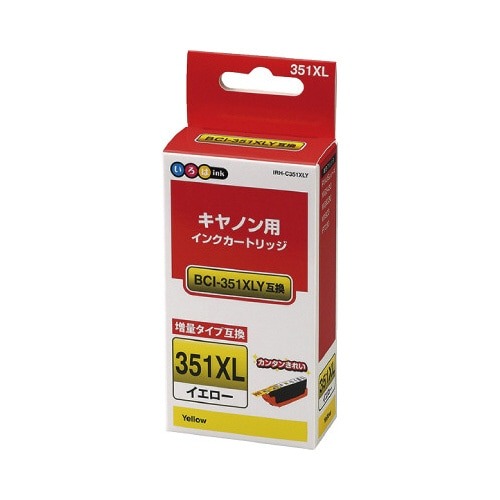いろはｉｎｋ　ＢＣＩ－３５１ＸＬＹ互換　イエロー画像