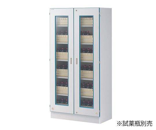 安全薬品保管棚 薬品トレー１５個付属画像