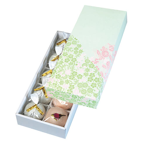 花柄１０ヶ入　トレー付画像