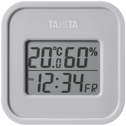 ﾃﾞｼﾞﾀﾙ温湿度計 ｳｫｰﾑｸﾞﾚｰ 1個