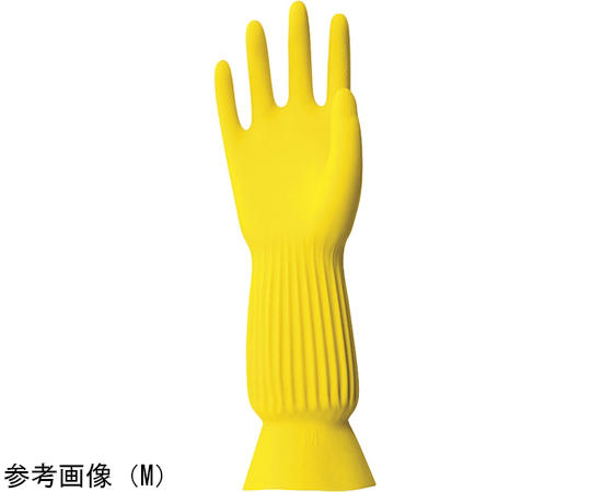 天然ゴム手袋 プリティーネ Mイエロー