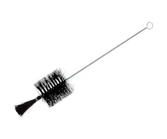 理化学ブラシ　試験管用　黒豚毛　スチール柄画像