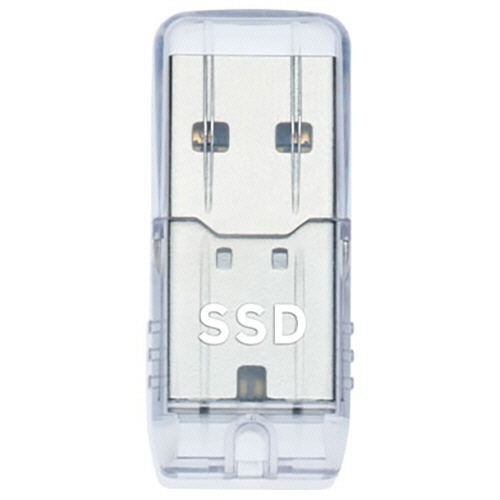 USB 10Gbps(USB3.2)対応ポータブルSSD 250GB クリア 1個