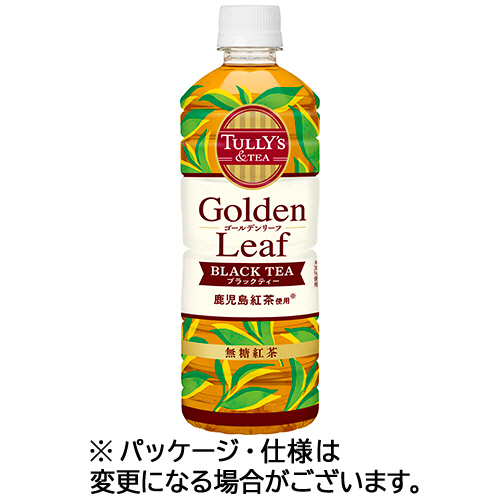 TULLYS&TEA ｺﾞｰﾙﾃﾞﾝﾘｰﾌﾌﾞﾗｯｸﾃｨｰ 無糖紅茶 600mL ﾍﾟｯﾄﾎﾞﾄﾙ 1ｹｰｽ(24本)