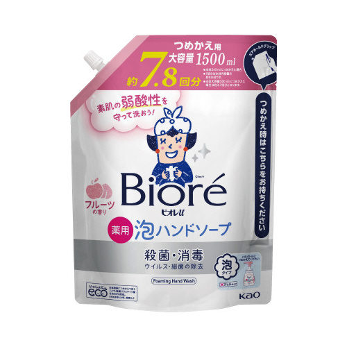 ビオレｕ　泡ハンドソープ　フルーツ　１．５Ｌ画像