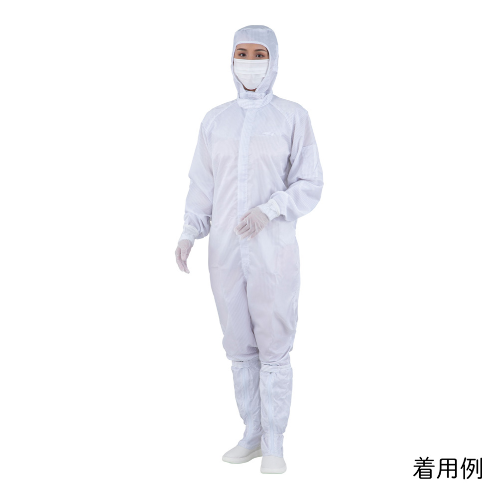 アズピュアCRウェア（フード別・センターファスナー型）　白　M画像