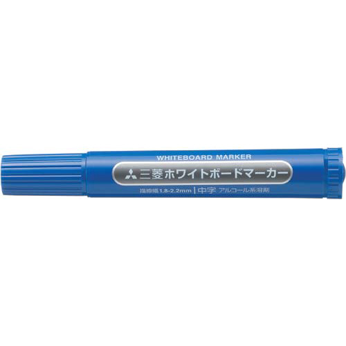 ホワイトボードマーカー　中字丸芯　青