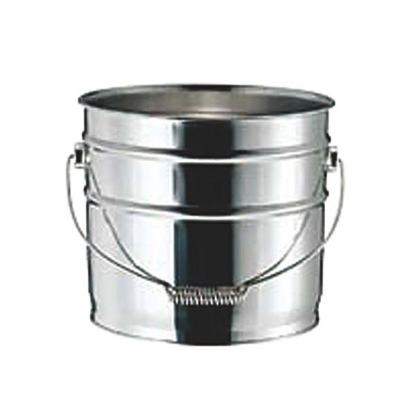 ペール 18-8バケット(つる付ハンドル)13L V-1308A ミネックスメタル画像
