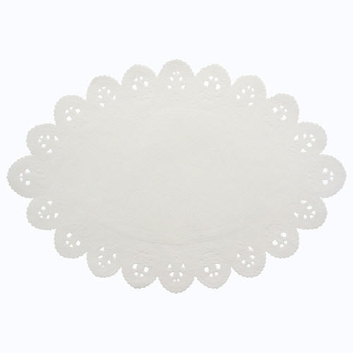 SWAN ﾚｰｽﾍﾟｰﾊﾟｰ 小判型 20号 1ｾｯﾄ(500枚:100枚×5ﾊﾟｯｸ)画像