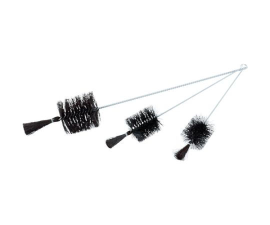 理化学ブラシ　瓶洗い用　黒豚毛　スチール柄1号画像