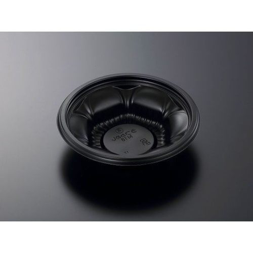 中央化学 どんぶり容器 CT うつわめし M18 BK 本体-1画像