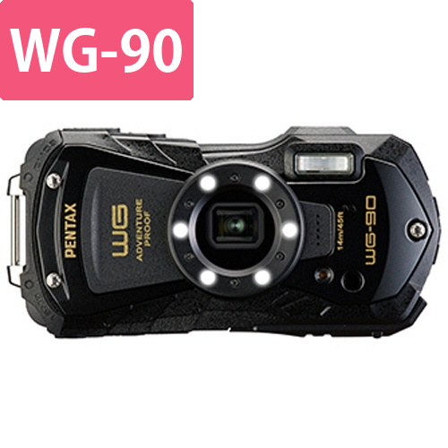 PENTAX　デジタルカメラ　WG-90　ブラック　1台画像