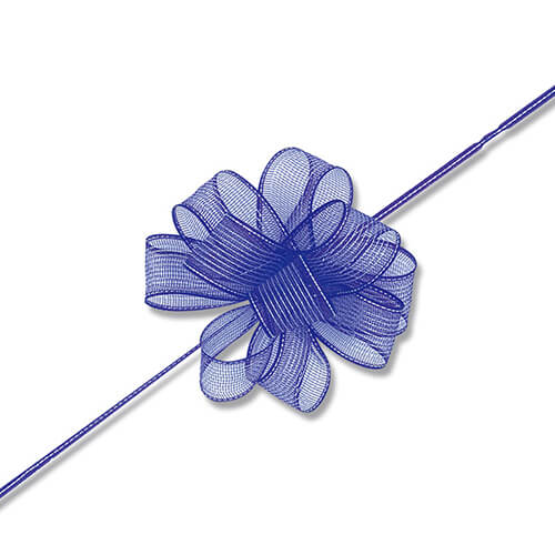 ワンタッチフラワーリボン ２４×２０ ムラサキ画像