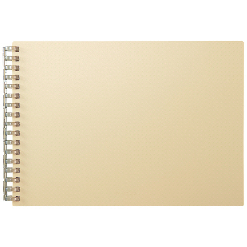 Mutual ｵｰﾌﾟﾝﾘﾝｸﾞﾉｰﾄ A5ﾖｺ 17穴 5mm方眼罫 ﾘｰﾌ50枚付属 ﾏｯﾄｲｴﾛｰ 1冊画像