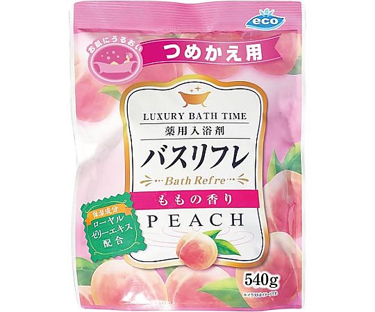 バスリフレ薬用入浴剤つめかえ用桃の香り540g画像